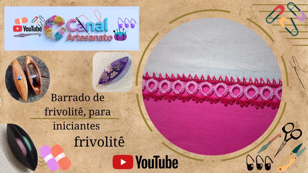 Como Aplicar Frivolitê em Pano de Prato  Fácil e Delicado!