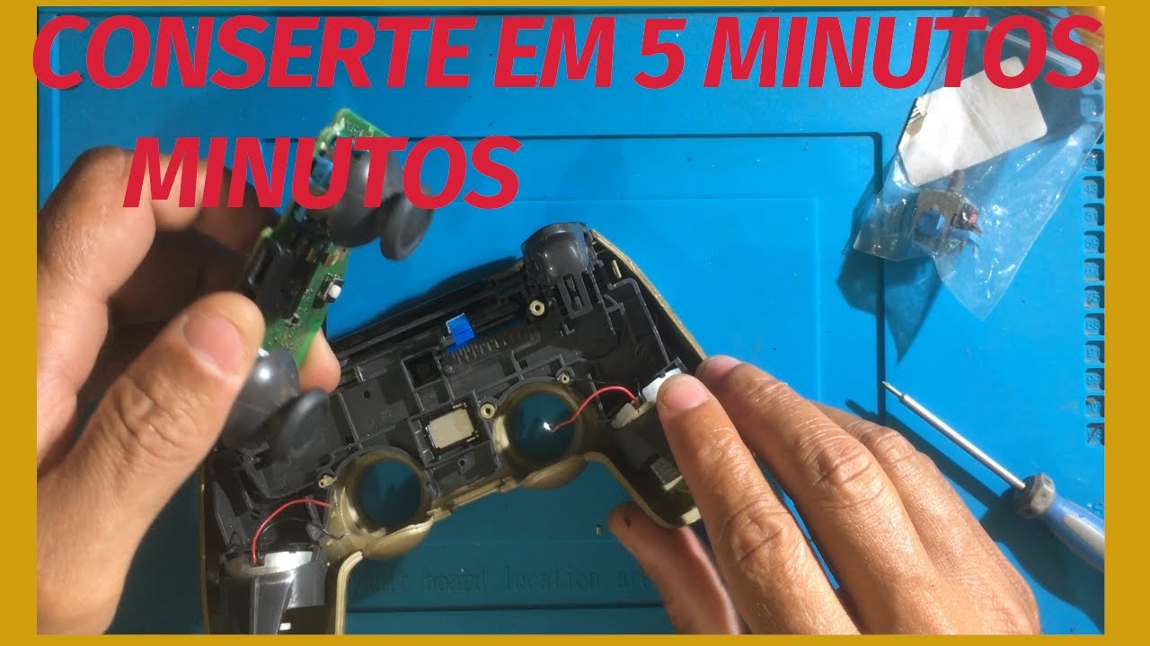 como consertar  controle do ps4 - trocar alavanca do anal&oacute;gico