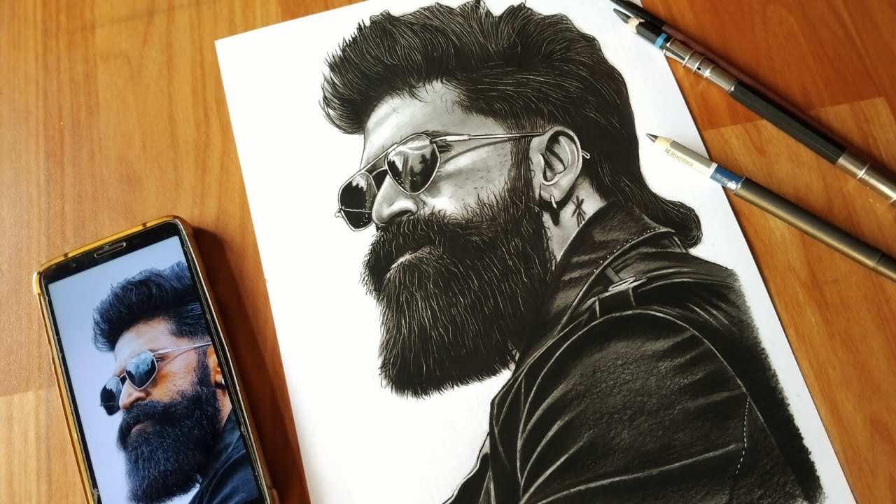 How I draw Yash from Toxic movie, Yash drawing 🔥