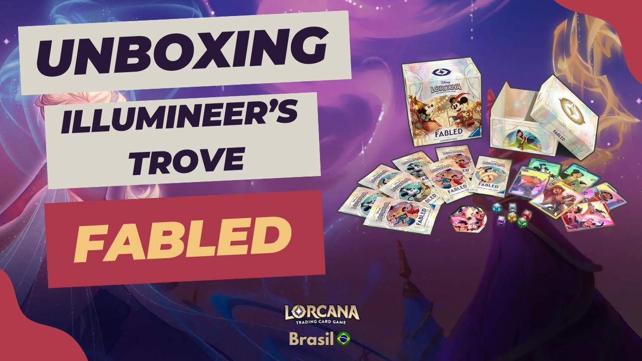 Disney Lorcana: Unboxing do Illumineer's Trove de 