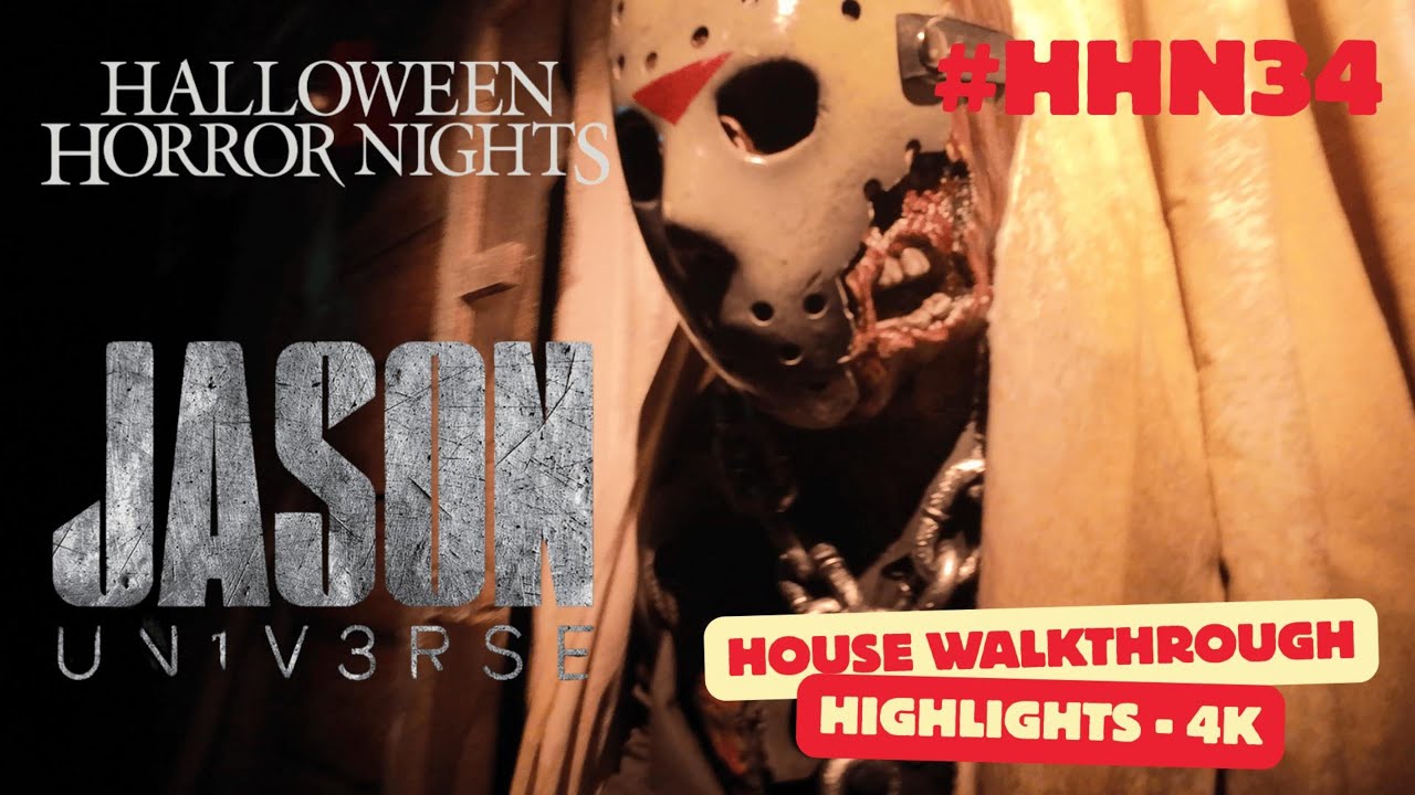 Jason Universe - Haunted House Walk-Through  Highlights Halloween Horror Nights  4k
