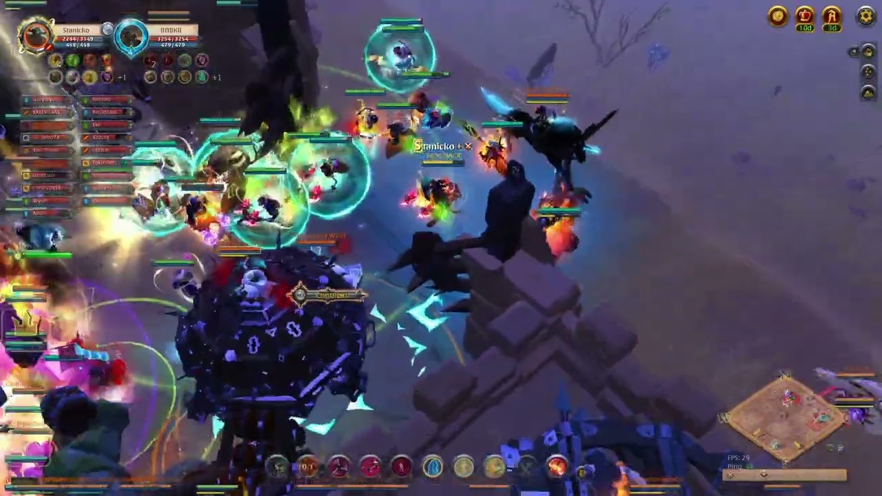 Albion Online - Skogangr vs Woof Woof - castle fight (Bear paws pov)