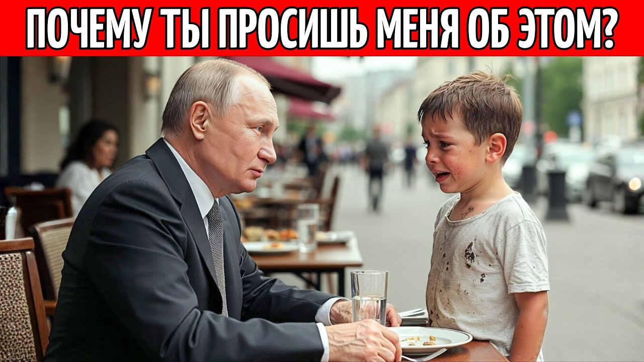 Последний обед Путина был отмечен шокирующей просьбой бедного ребёнка.