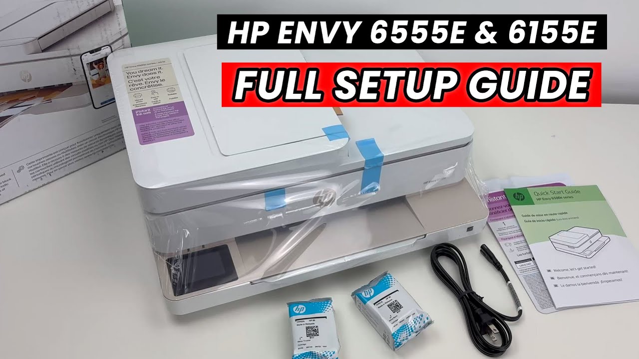 Как настроить принтер HP ENVY 6555e и 6155e шаг за шагом для начинающих