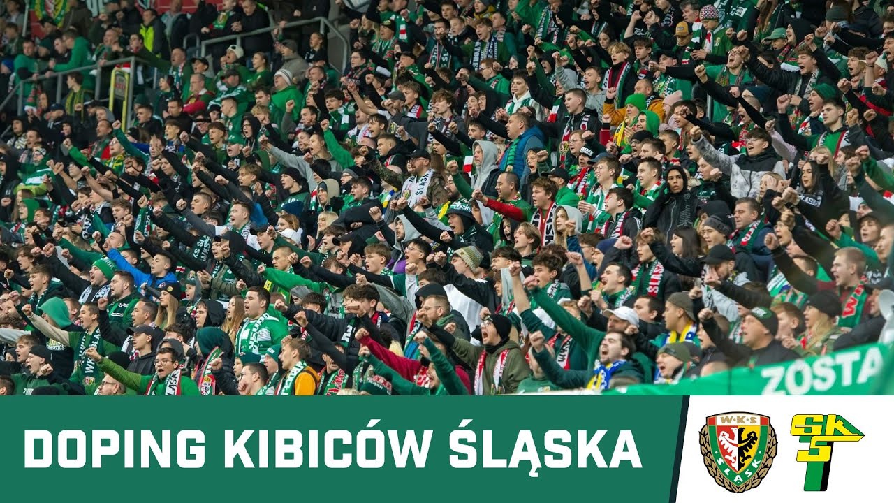 KIBICE: Doping kibic&oacute;w Śląska w meczu z G&oacute;rnikiem Łęczna