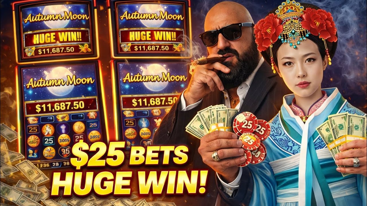 Wow bonus after bonus letssss go. $25 and $50 bets on autumn moon. #dragonball #fyb #Hyeslots ￼