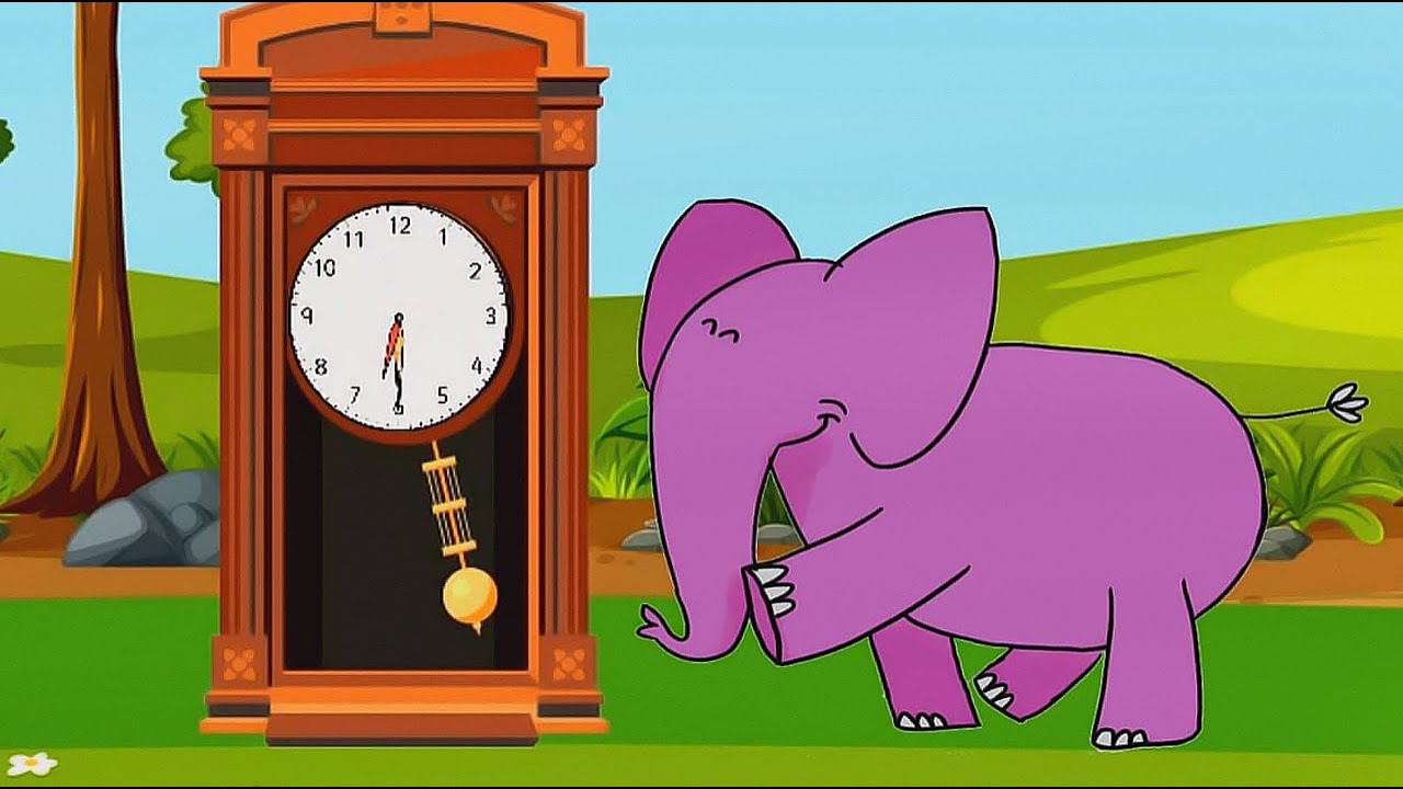Hickory Dickory Dock | Elephants Family | Little Baby Cat 