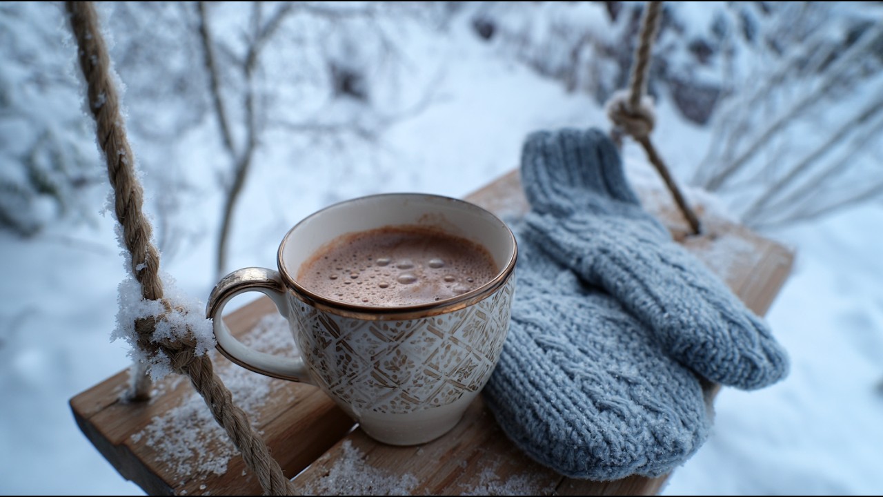 Zatrzymaj czas&hellip; Zimowy relaks i święty spok&oacute;j ✨Zimowa aura: Muzyka, kt&oacute;ra przynosi ukojenie ❄️ #zima