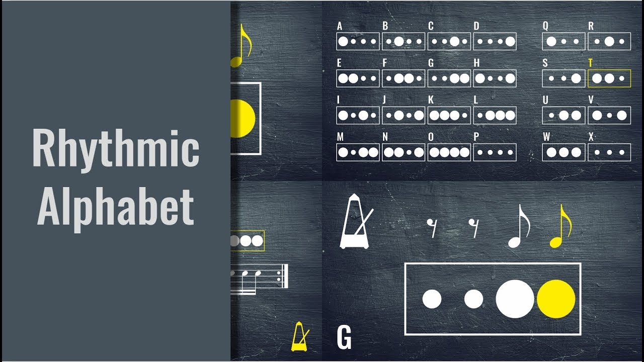 Rhythmic Alphabet Musical Mnemonics | Ритмический алфавит - мнемотехника в музыке