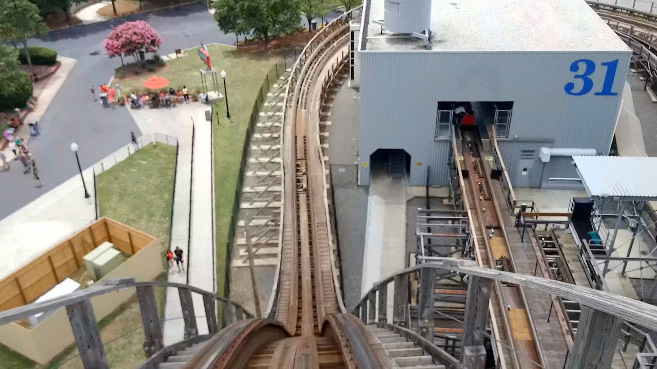 Carowinds Hurler Wooden Roller Coaster POV