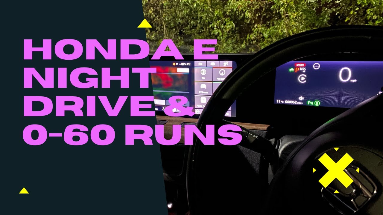 Honda e Advance night drive, test, chat and performance 0-60 test // Super Met