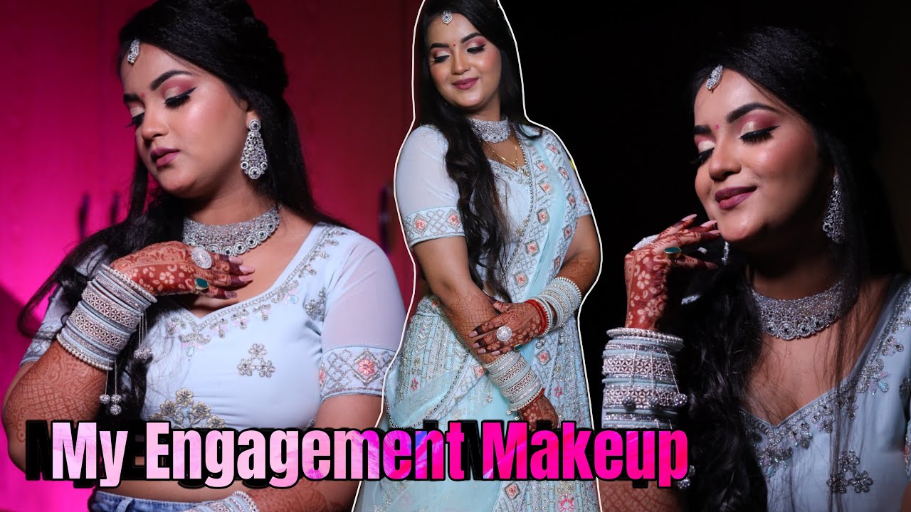I did my Own Engagement Makeup💖😍🥰Self Engagement Makeup Tutorial Step by Step😘❤️
