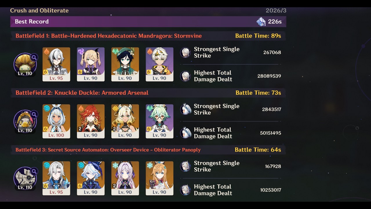 6.4 Stygian Dire 226s Day One Clear | Mualani+Arlecchino+Neuvillette