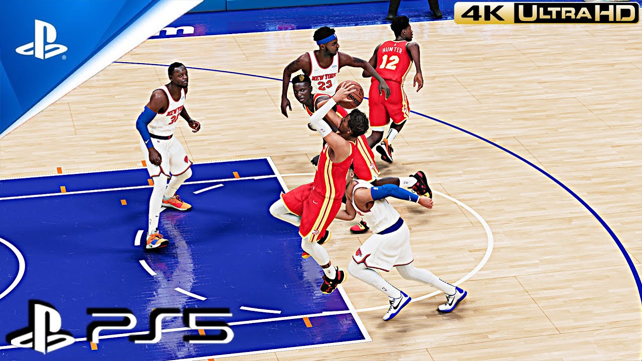 (PS5) NBA 2K22 Next-Gen 4K Gameplay | Atlanta Hawks @ New York Knicks