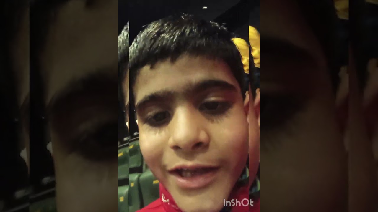 Movie time...Shaurya visited mall with his family 