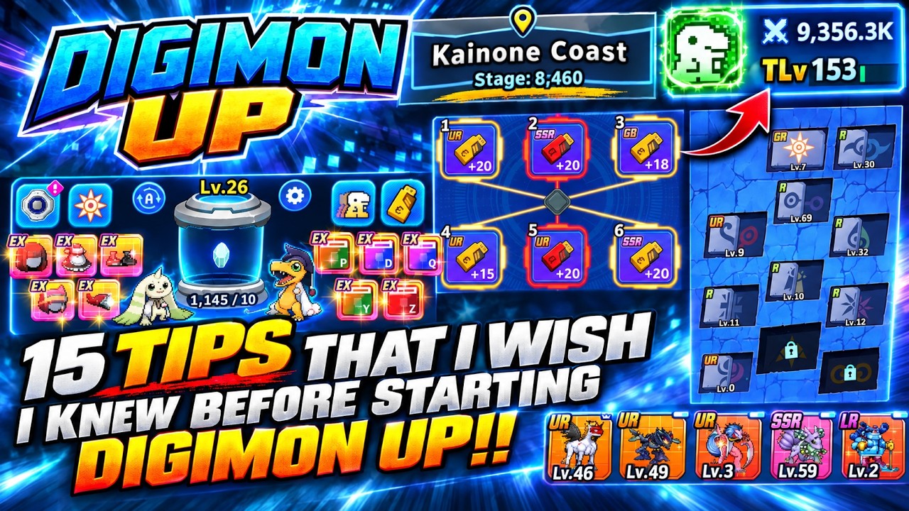 Гайд для новичков по Digimon UP: 15 советов, которые я хотел бы знать перед началом игры!