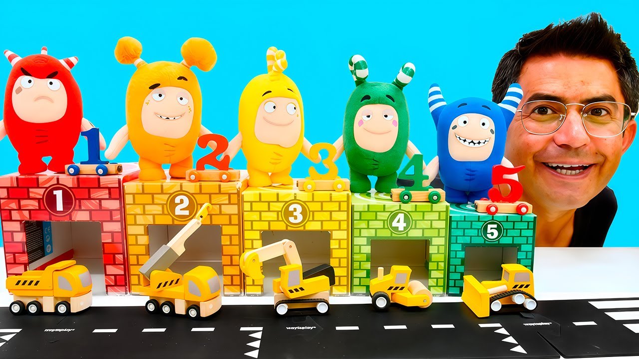 🚂 Nail Baba ve Oddbodslar 5’e Kadar Saymayı Öğreniyor! 🧱🚜