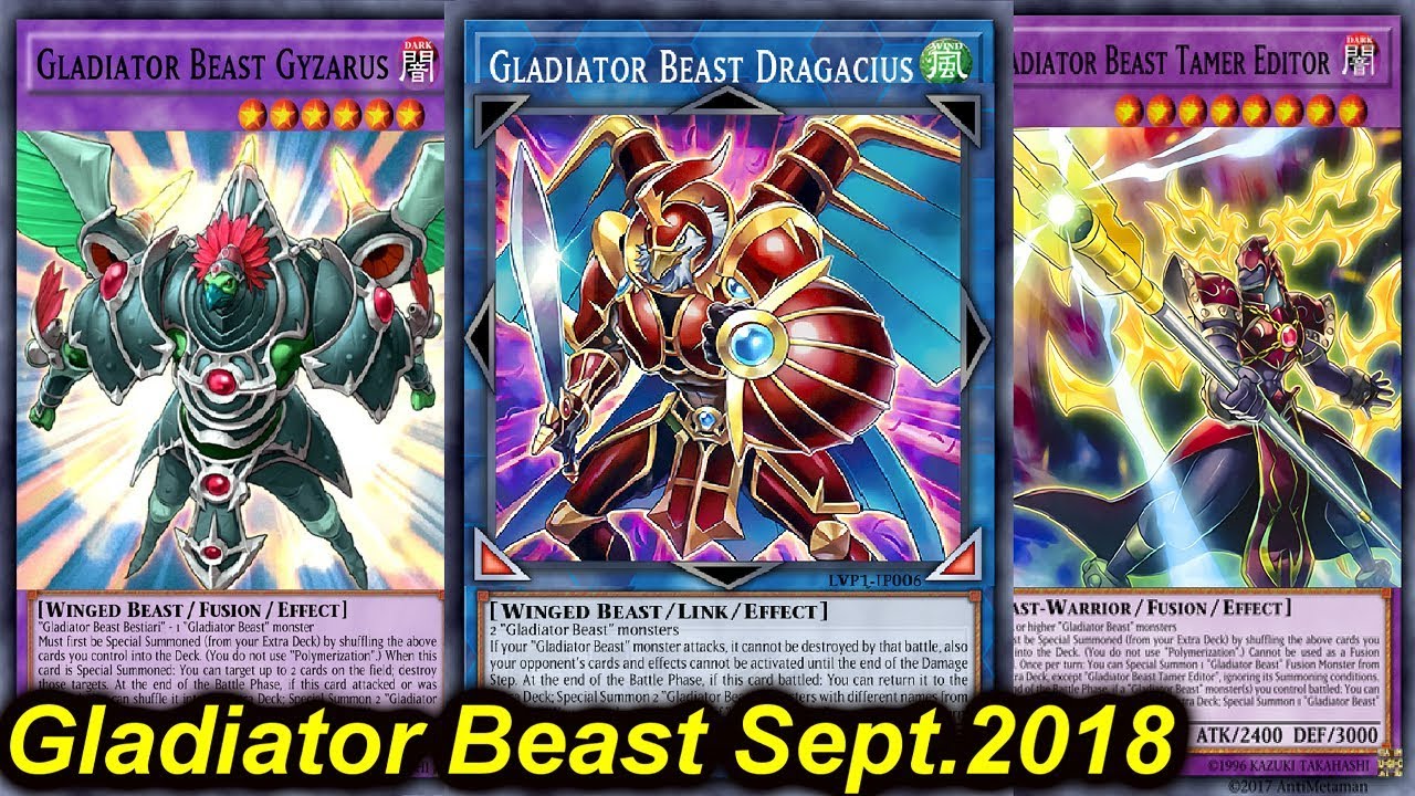 【YGOPRO】GLADIATOR BEAST DECK *september 2018*