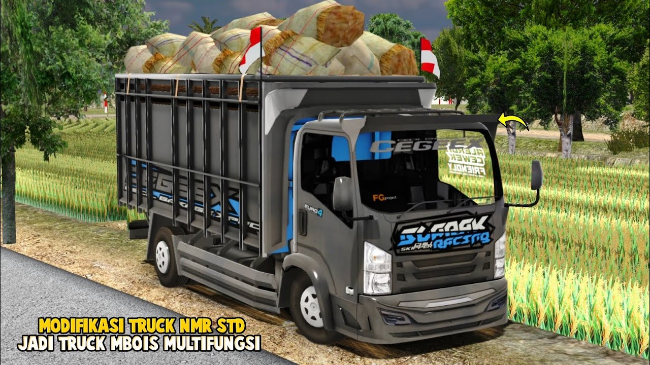 Modifikasi Truck NMR Multifungsi Untuk Muat Pasir dan Cabai😯ES Truck Simulator ID