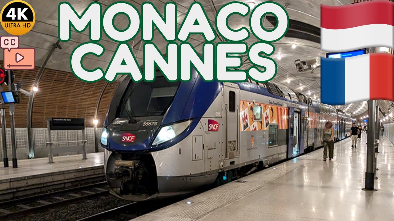 【8K】SNCF: Epic Train Journey from Monaco Monte Carlo 🇲🇨 to Cannes 🇫🇷 (Subtitles)