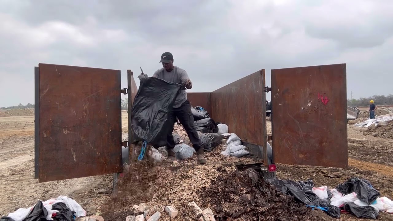 Recycling yard debris in Fort Worth, Texas!!