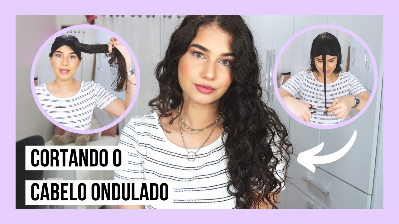 CORTANDO o CABELO ONDULADO *em casa* | Ana Moraes