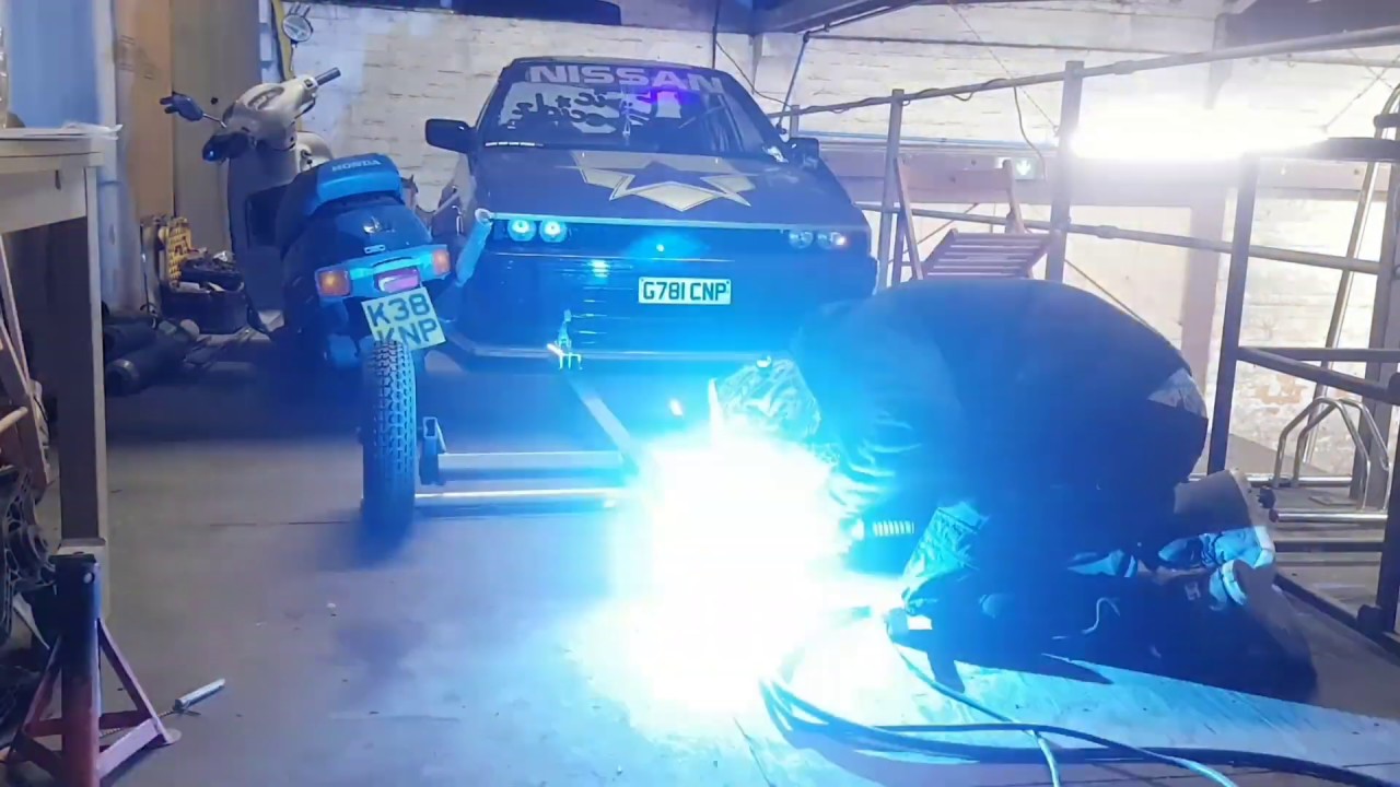 My Slammed japanese style Scooter build Honda Vision. Making a custom trailer