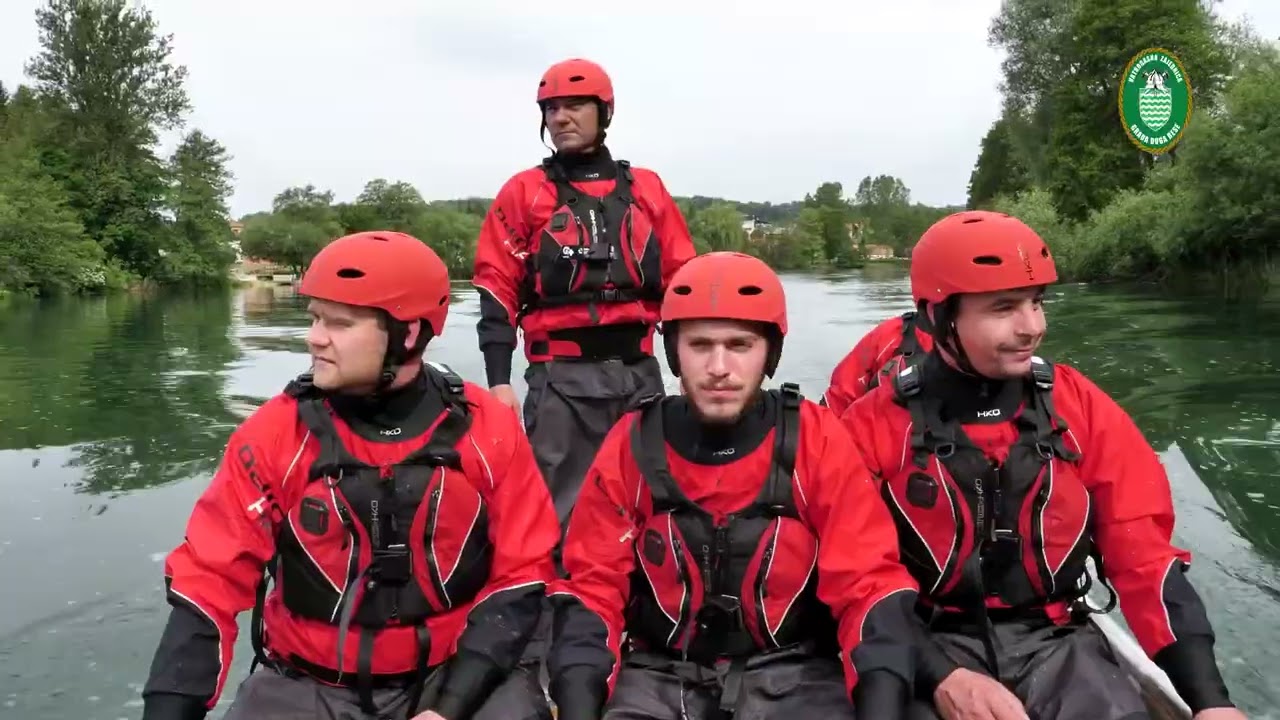 43. VZG Duge Rese rescue practice on water - boat FF B 450