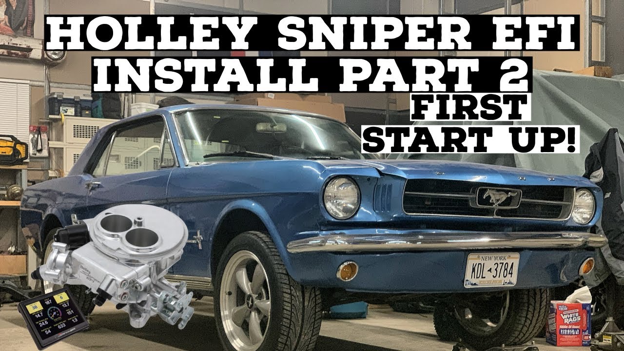 HOLLEY SNIPER EFI INSTALL PART 2: 1966 Ford Mustang 302 Swap Ep: 21, 2300 efi kit