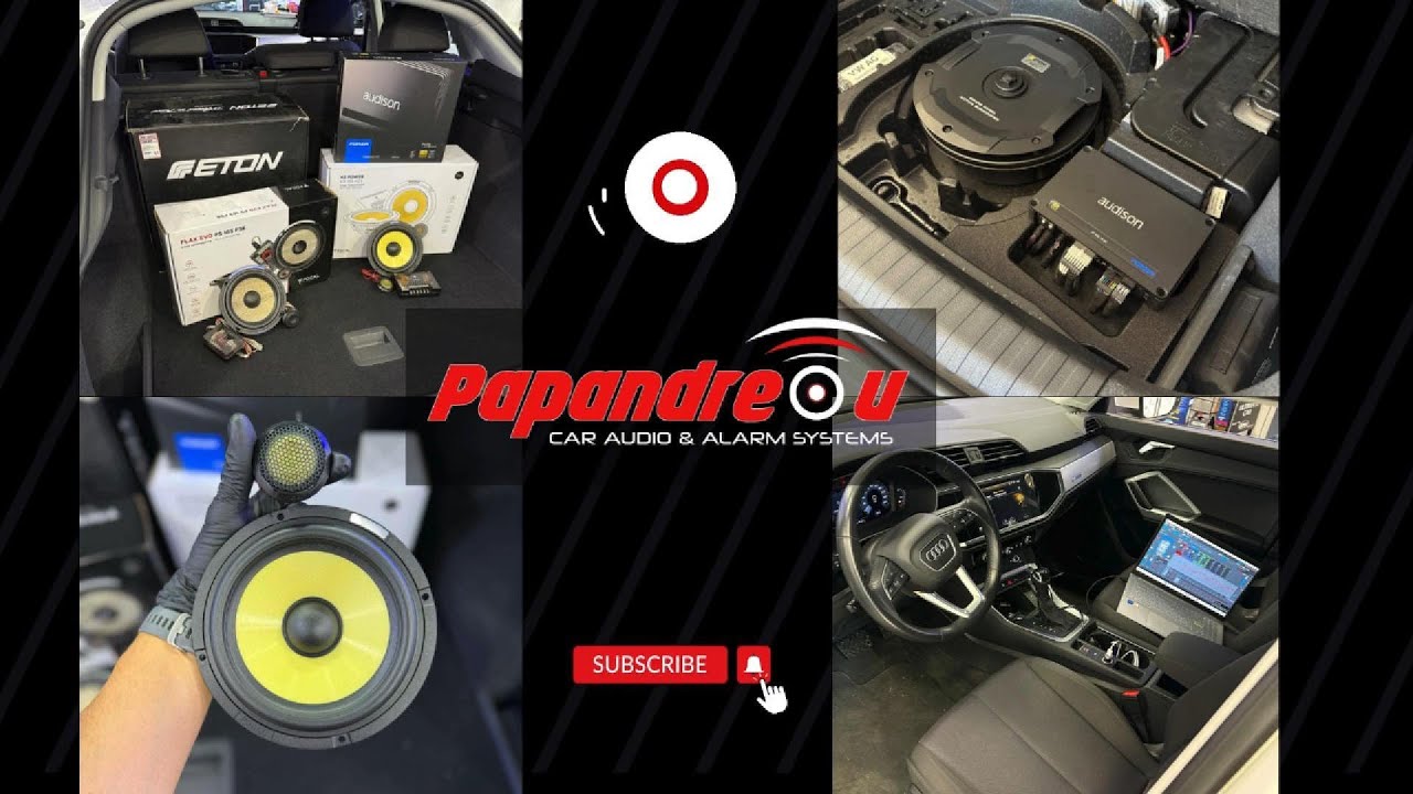 Audi Q3 2021 - Εγκατάσταση συστήματος ήχου Focal - Audison - Dynamat - Eton