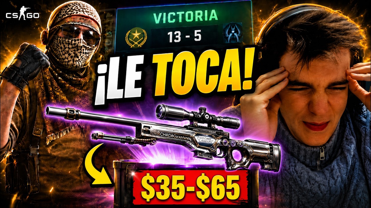 CSGO con amigos | Nos toca SKIN en la PRIMERA CAJA de 65$💲🤑 | GANAMOS facilito en COMPETITIVO 🏆