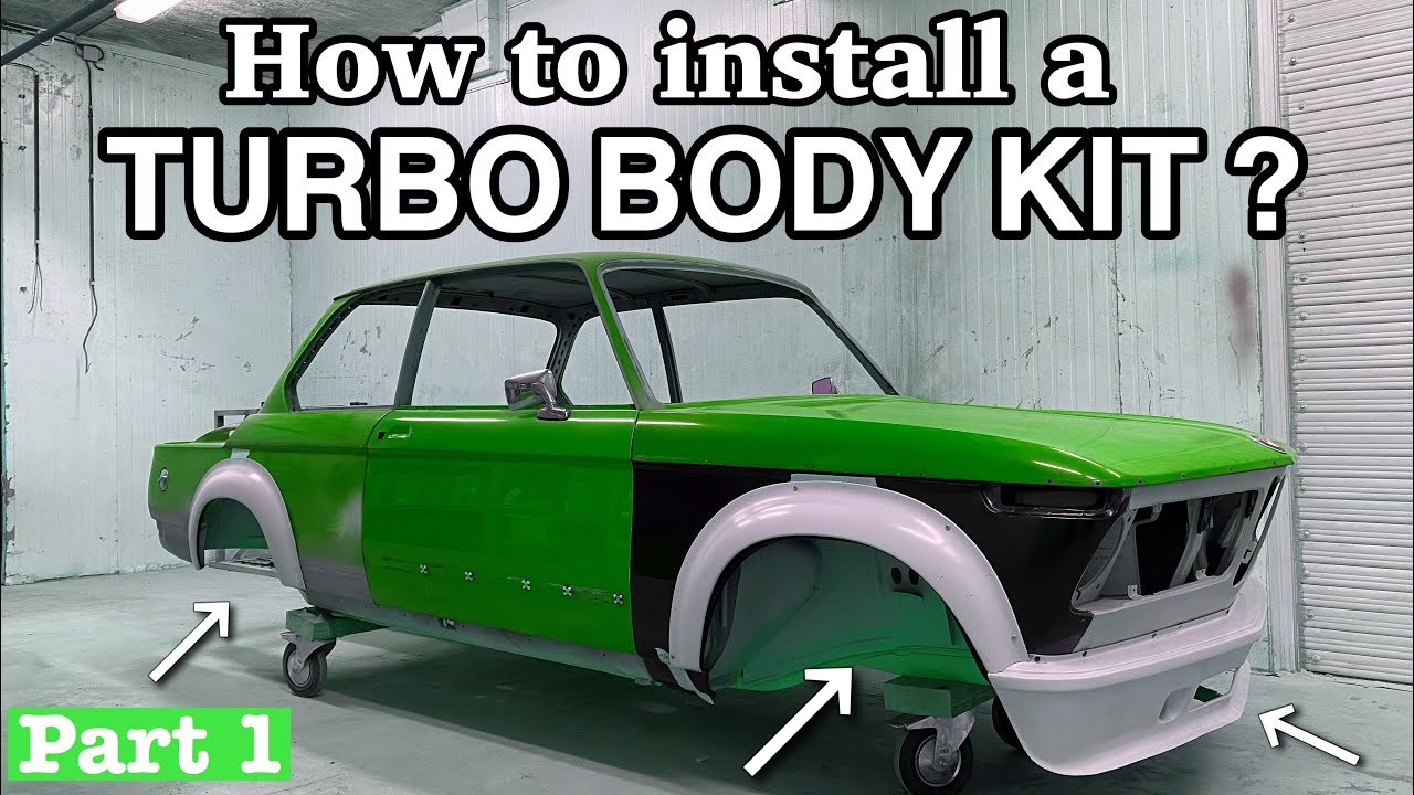 BMW 2002 How to install a turbo body kit ? bmw e10 turbo flares , turbo bumper