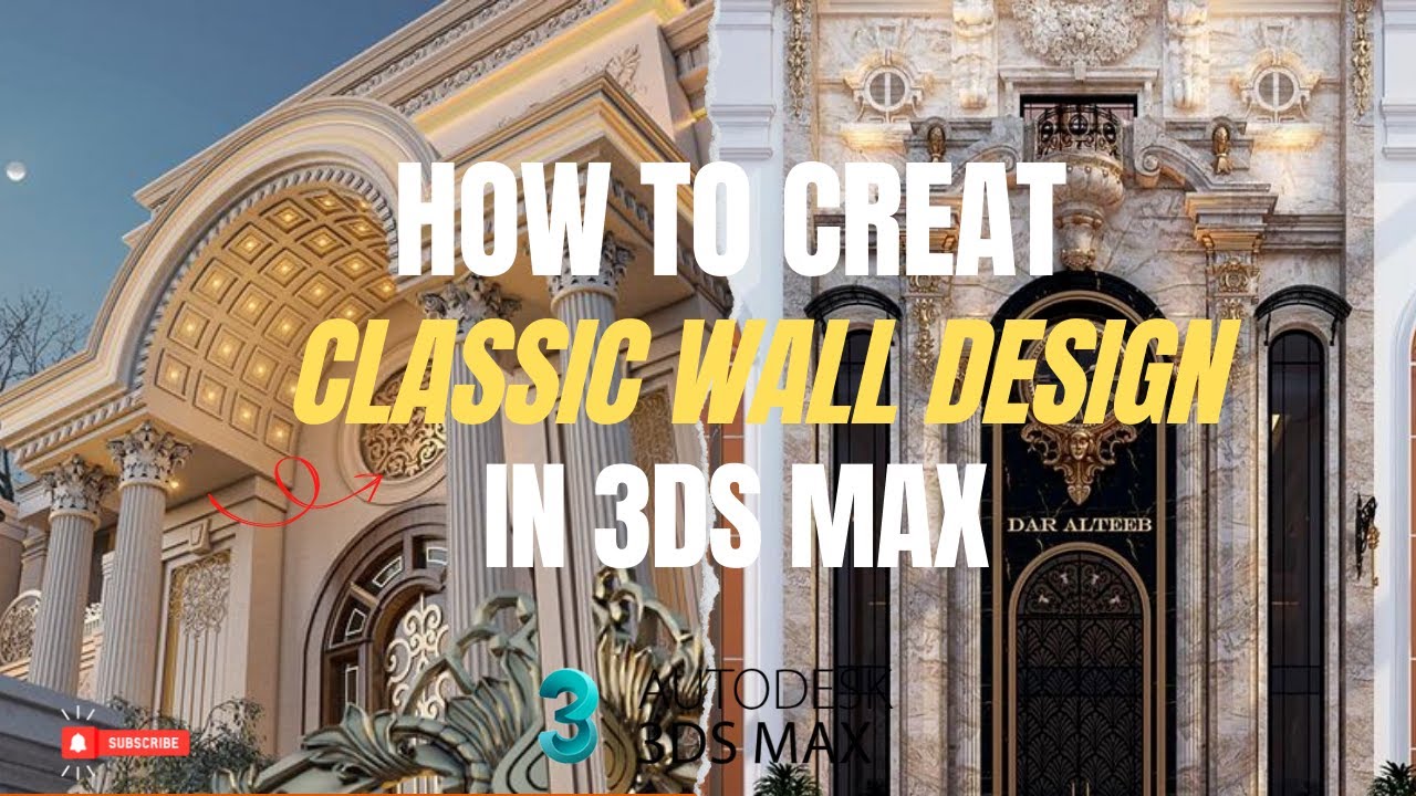 How To Create Classic Wall Design In 3Ds Max