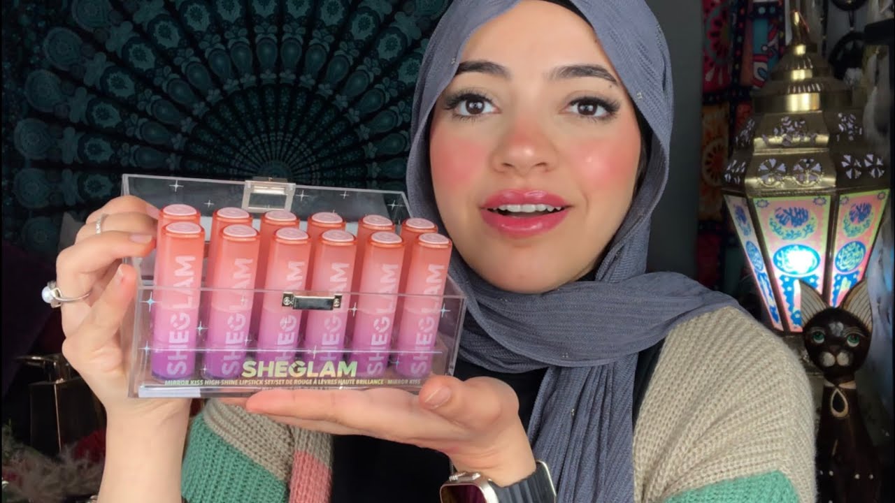 جربت احلى أرواج لامعة فى العالم | الوان مطلوبة جدا | sheglam Mirror Kiss High-shine lipstick 💄
