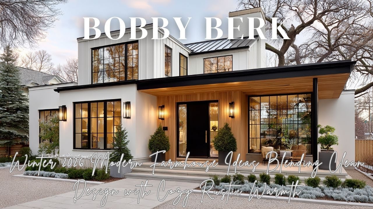 Bobby Berk Winter 2026 Modern Farmhouse Ideas Blending Clean Design with Cozy Rustic Warmth