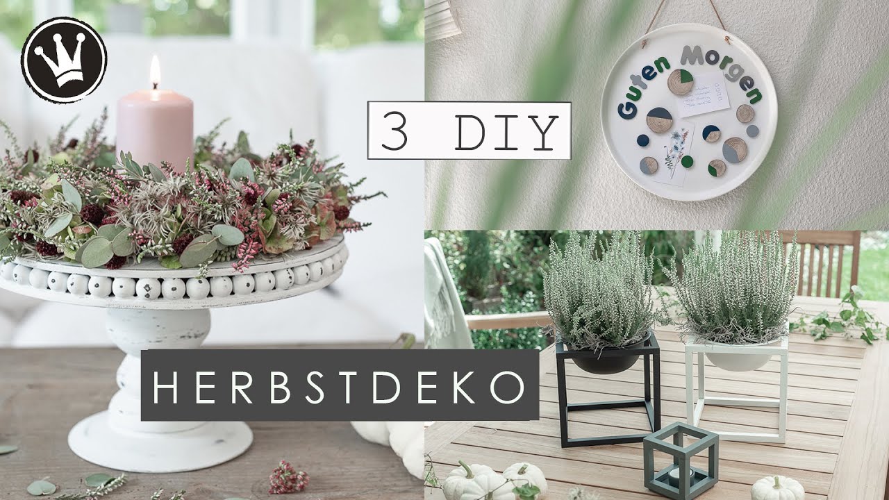 3 DIY HERBSTDEKO IDEEN: Kubus Bowl einfach selber bauen | Etagere | Magnet-Pinnwand
