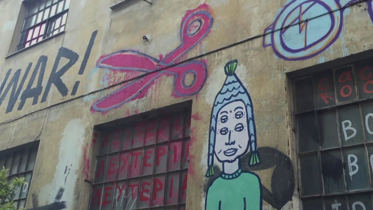 Greece's austerity graffiti