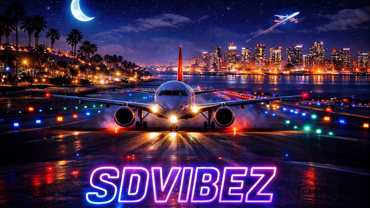 🌙✈️ San Diego Airport After Dark | Night Ops Live