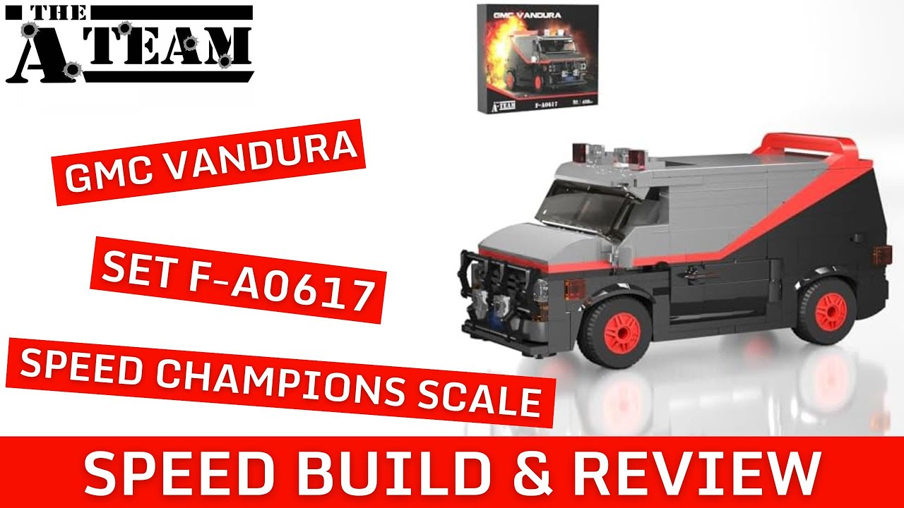 LEGO SPEED CHAMPIONS SCALE A TEAM VAN, GMC VANDURA MOC KIT, SET F-A0617, SPEED BUILD & REVIEW