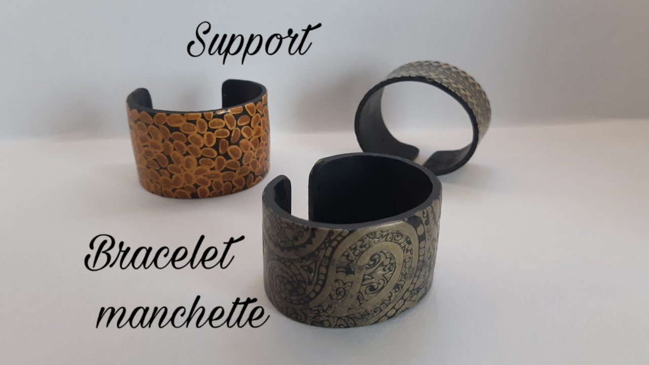 Fabriquer un support pour bracelet manchette en pâte polymère