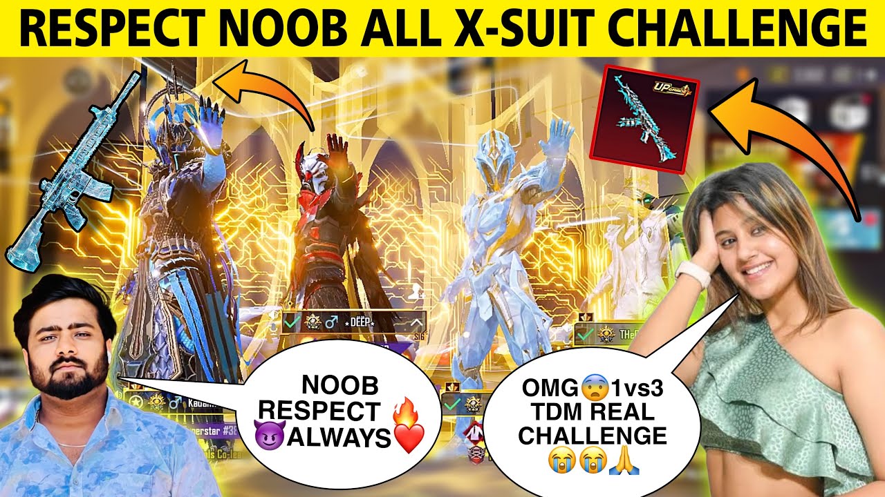 Random 3 Girl's with X-Suit In My Lobby And Trolled 50RP MAX & MYTHIC OUTFITS 90/70 uc can $10 bgmi