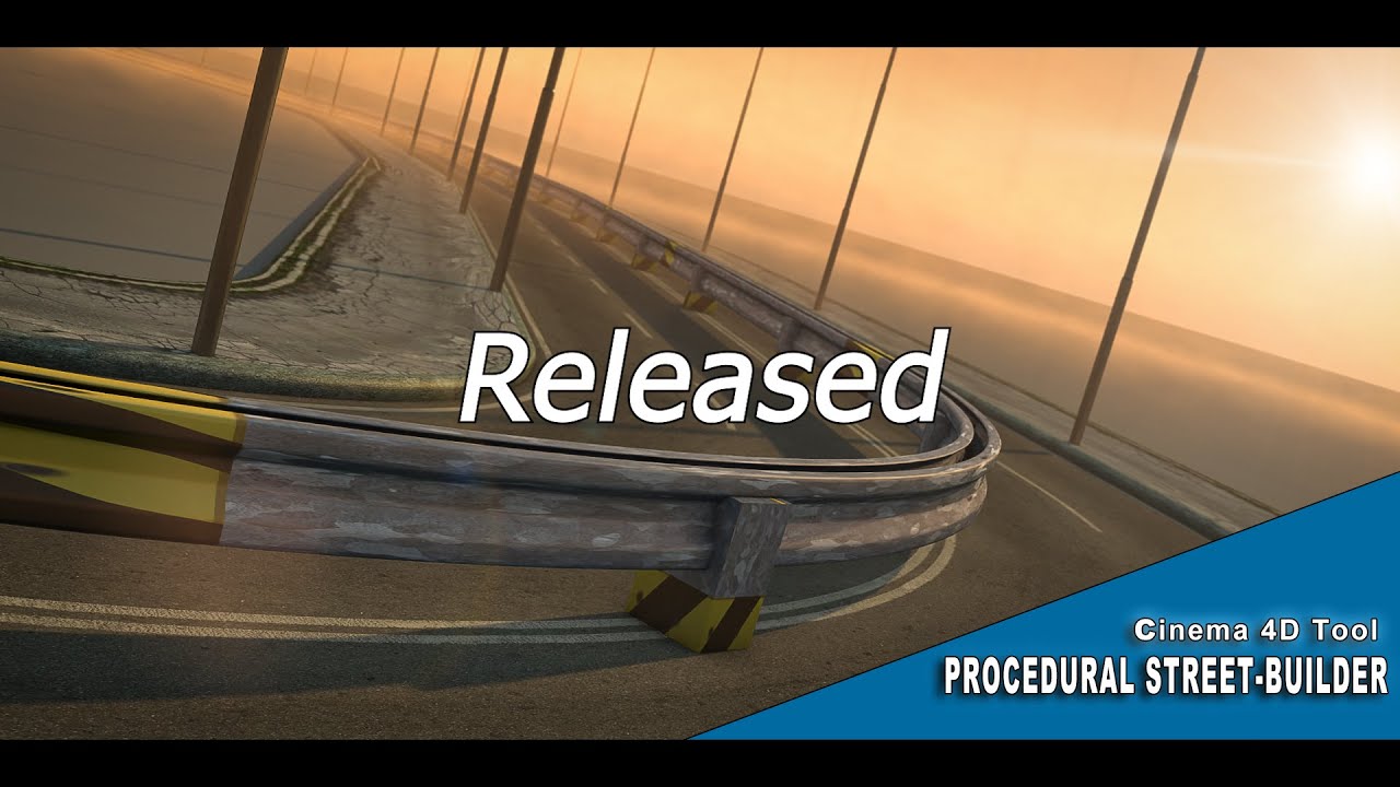 Cinema 4D Tool - Street Builder Released - Build streets quickly