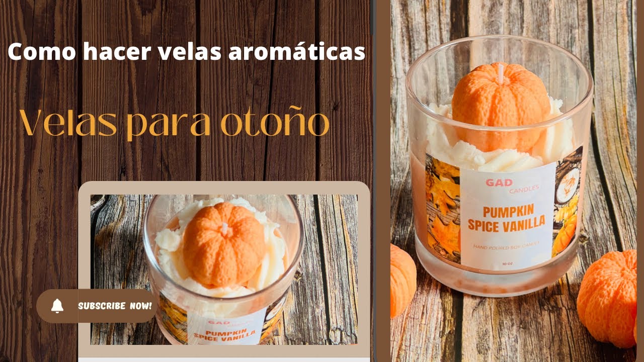 Como hacer velas aromáticas de cera de soya | Diy velas para otoño | Diy velas aromáticas |
