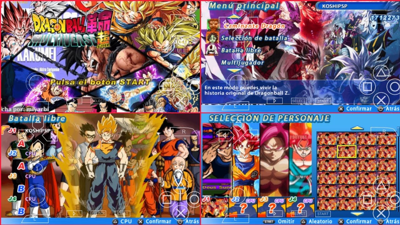 ISO DBZ TTT Dragon Ball Kakumei V2 Remake MOD PPSSPP