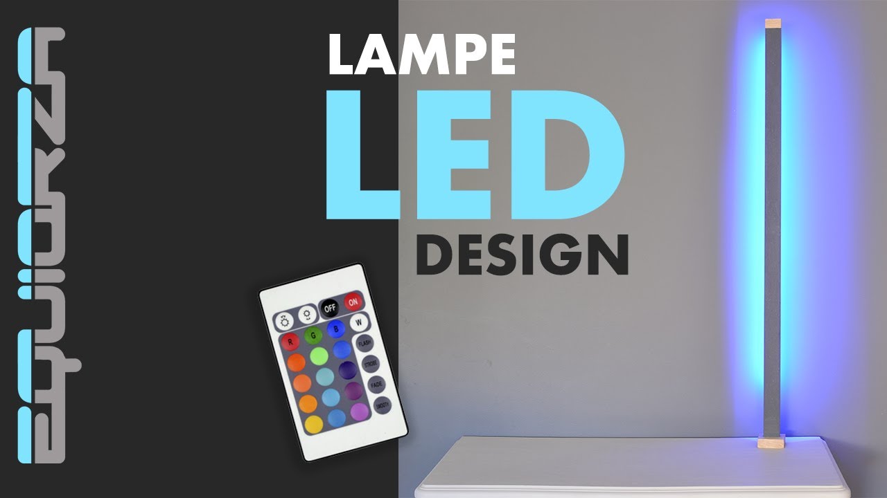 FACILE - Faire une LAMPE LED DESIGN - EASY - Make a DESIGN LED LAMP