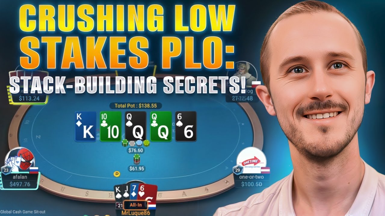 Crushing Low Stakes PLO: Secrets To Building Stacks! #poker