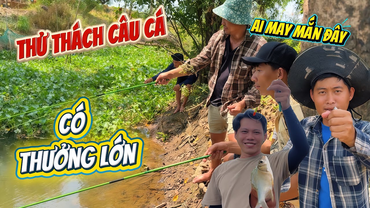 Thử thách câu cá giữ trời nắng gắt ngay địa điểm cấm câu đêm mùa nước nổi | HoàiPhong TV