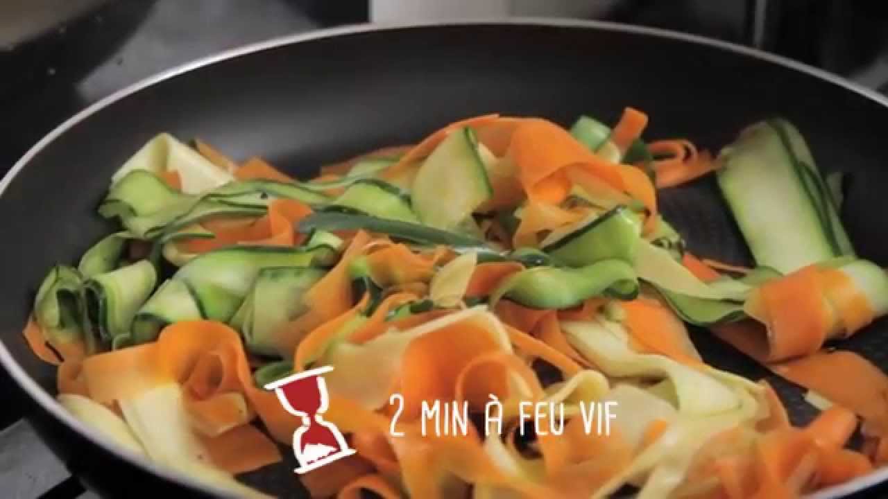 Comment faire des tagliatelles de légumes?