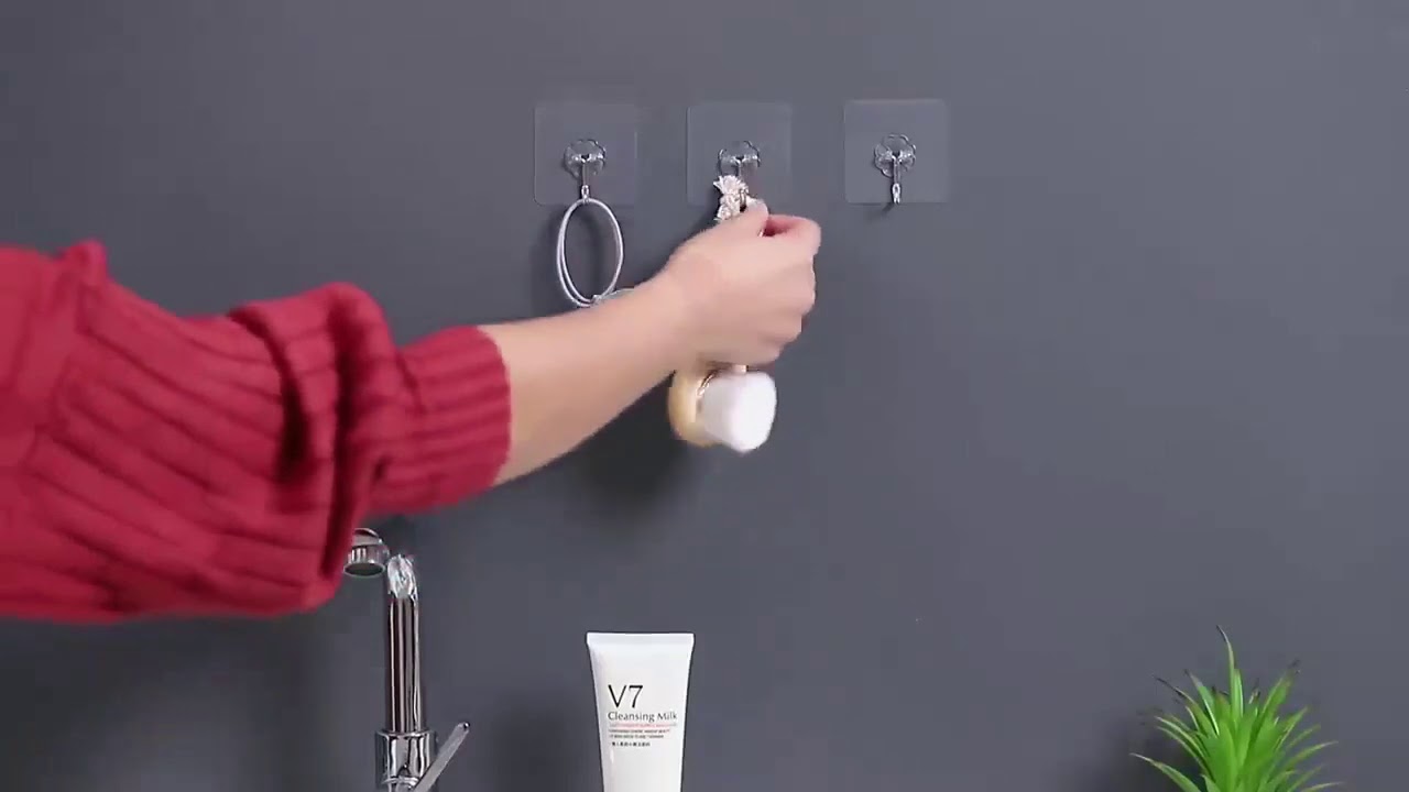 10 Pcs Hook Transparent Strong Self Adhesive Door Wall Hangers Hook Vacuum Sucker Heavy Load Rack