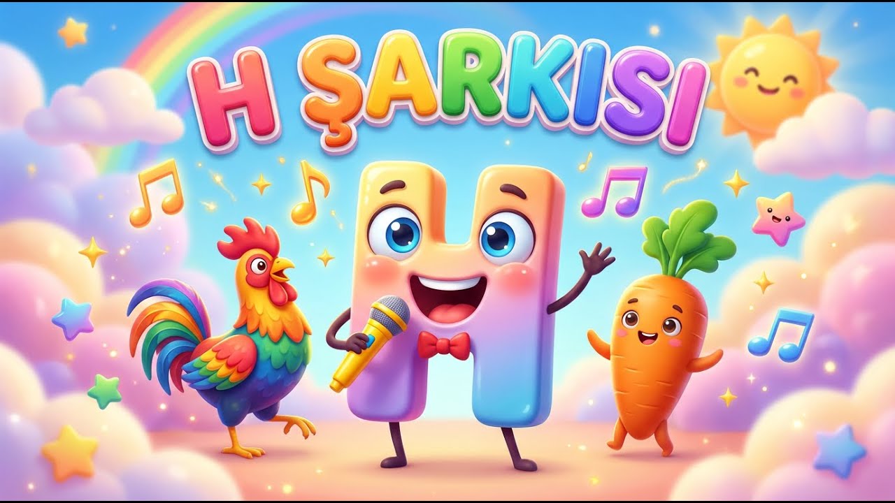 H SESİ ŞARKISI 🎵 H Harfini Şarkılarla Öğreniyoruz | Çocuk Şarkıları 2025